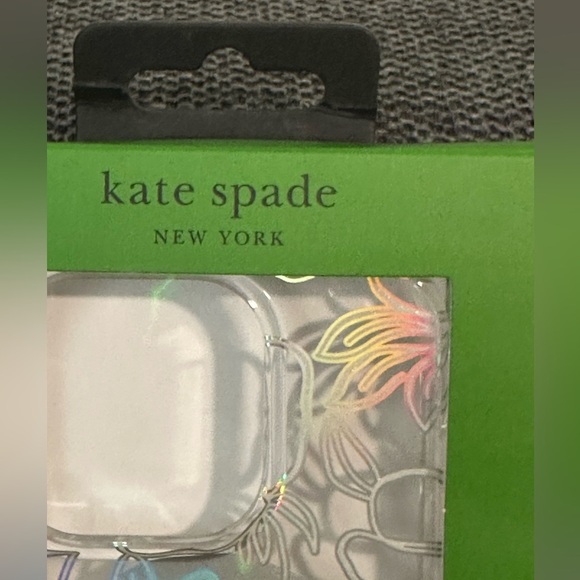 Kate Spade iPhone 15 Pro (6.1”) MagSafe Protective Case Floral Iridescent NIB - Picture 6 of 8